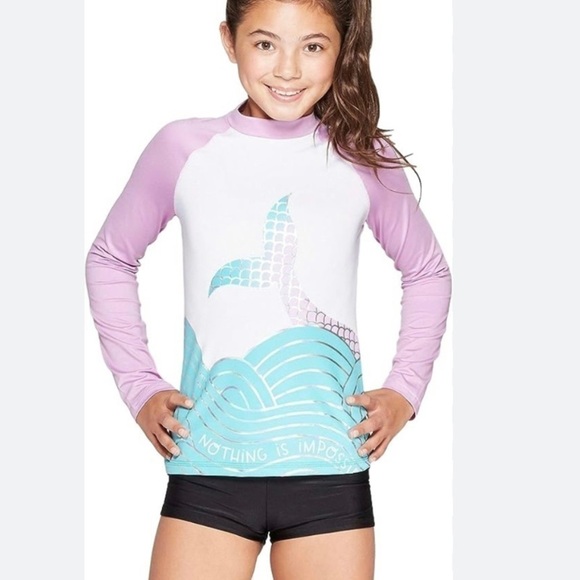 Cat & Jack Other - Cat & Jack girls long sleeve rash guard